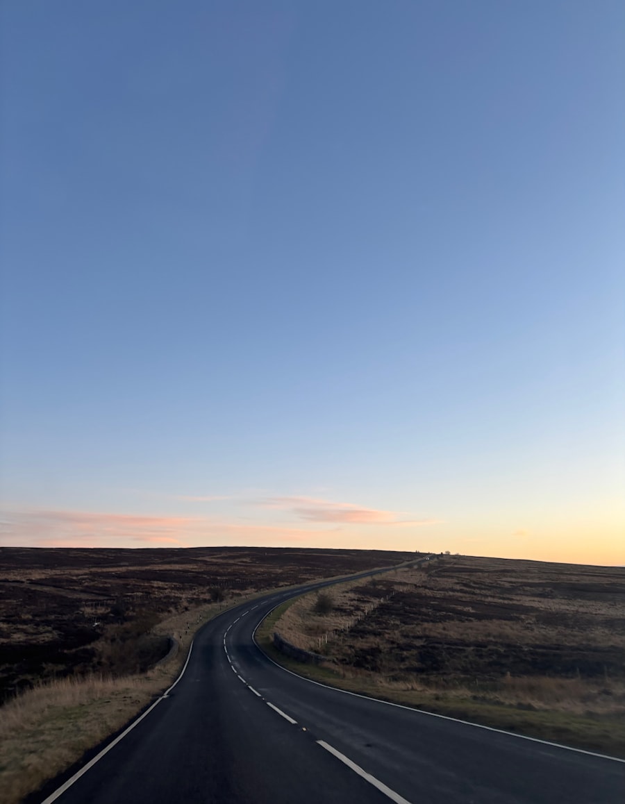 Camino abriéndose hacia el horizonte